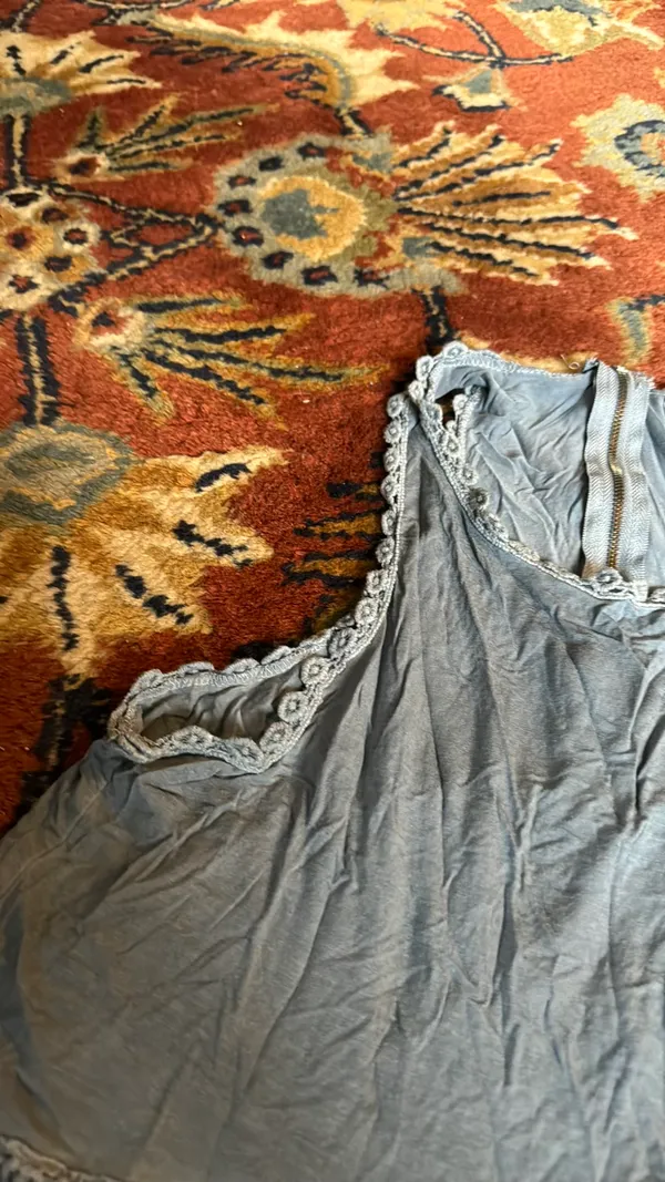 POL Babydoll Tunic Dusty Blue Top - Image 2