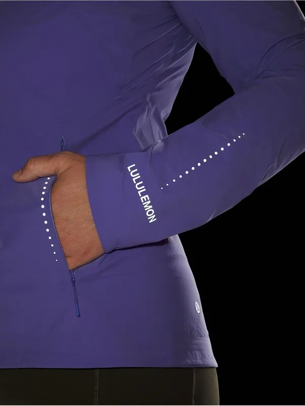 #44 NWOT Lululemon Fast And Free Windbreaker Women's Purple Active Jacket Size 4 - Image 6