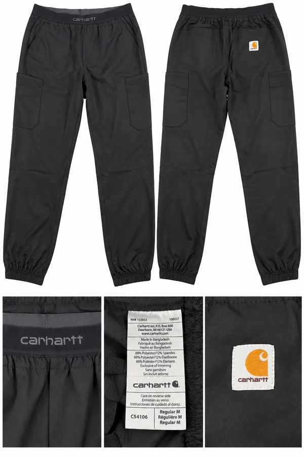 Carhartt Black Stretch Cargo Jogger Work Pants Women’s M Regular - Image 2