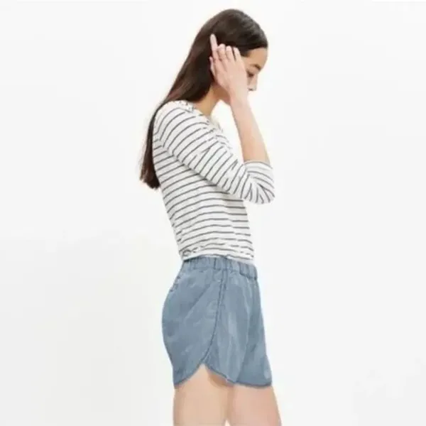 ✨Madewell Railroad Stripe Pull-On Shorts✨ - Image 3