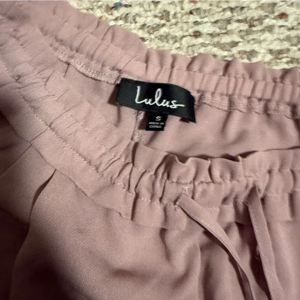 Lulus Jest Mauve Drawstring Shorts- Size Small - Image 4
