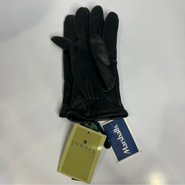 Fownes black leather gloves women’s‎ size - Image 2
