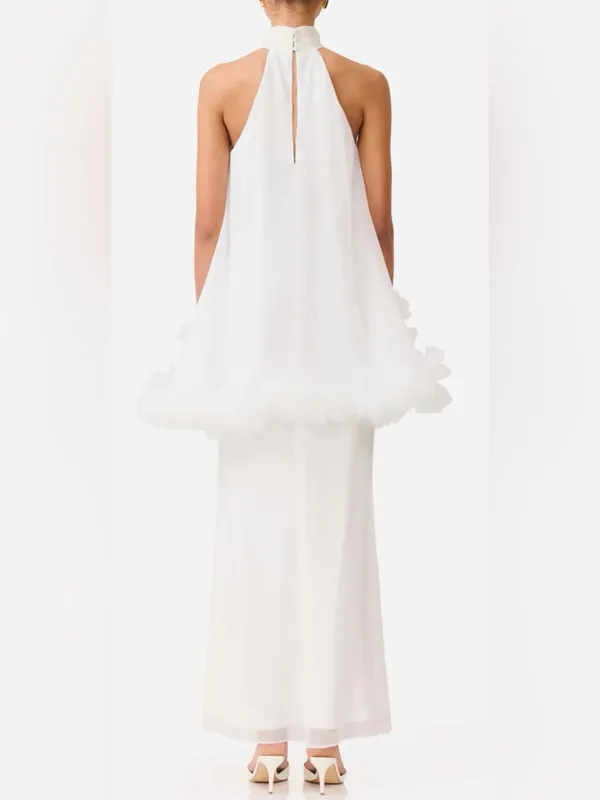 NEW ELLIATT Poppy Tiered Sleeveless white Gown sz XL - Image 7