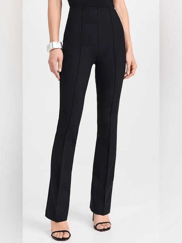 NWT SPANX Supersmooth PerfectFit Ponte Micro Flare Pants Truffle Brown high rise - Image 2