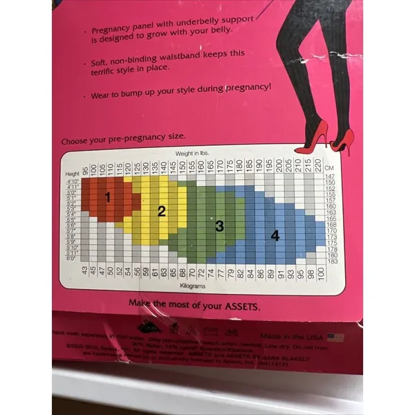 New Spanx Marvelous Mama Assets Shaping Tights in Opaque Stripe Size 3 Maternity - Image 3