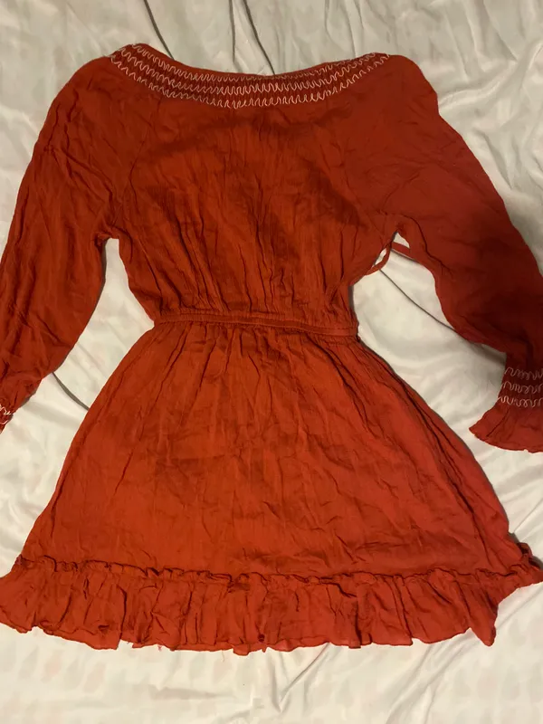 She & Sky BNWT rust quarter sleeve dress - Image 11