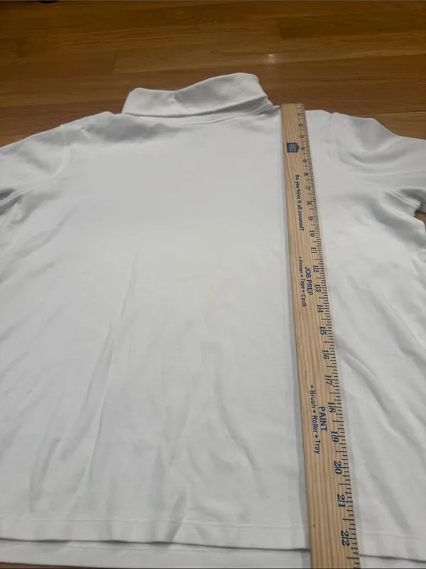 L.L.Bean white turtle neck size xlarge . - Image 3