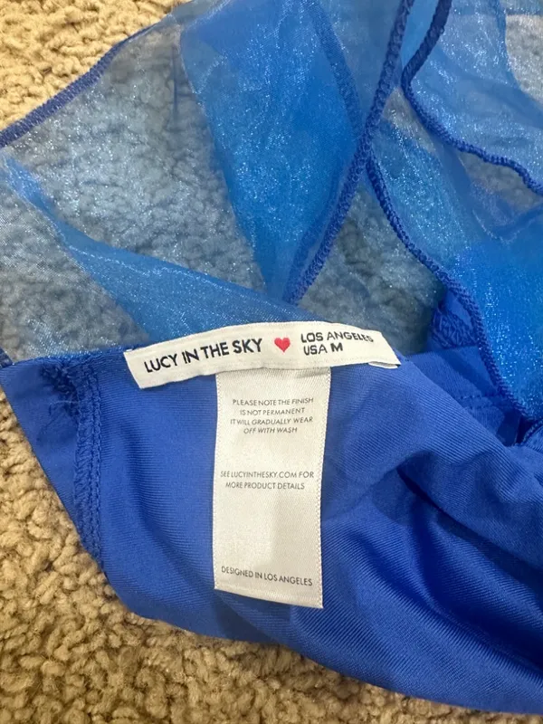Lucy in the Sky blue backless tank - Image 6