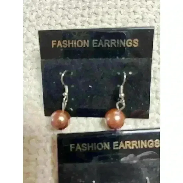 Lot of 6 pair costume pierced‎ earrings - Image 5
