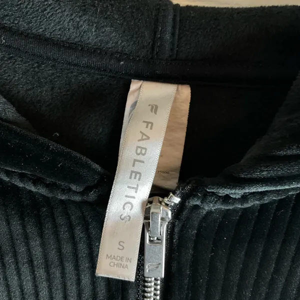 Fabletics Plush Rib Hooded Jumpsuit - Black Woman’s Size Small - Image 4