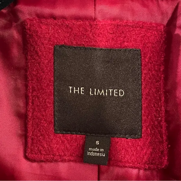 The Limited Red Wool Belted Pea Coat - Image 6