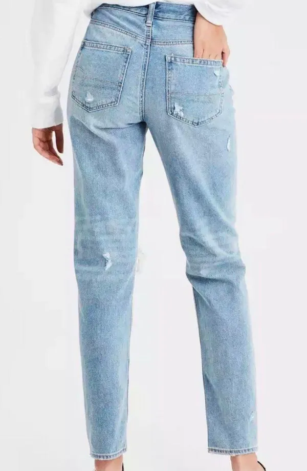 American Eagle Outfitters Straight Leg Jeans Ripped - Image 2