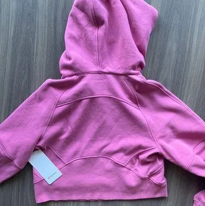 Lululemon Scuba Oversized Half-Zip Hoodie in Pink Blossom - Image 3