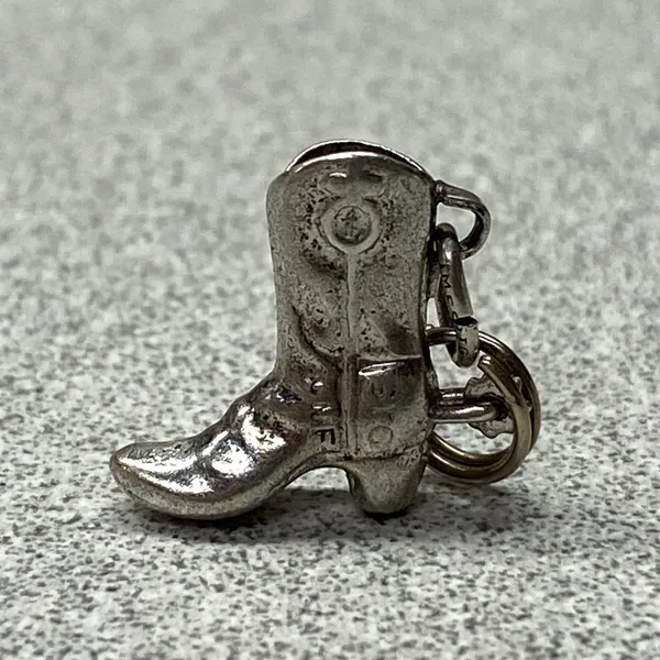 Sterling Silver Western Cowboy Boot Charm Southwestern Jewelry Gift - Image 2