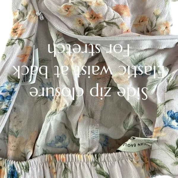 New American Eagle Cottage Floral High Rise Maxi Skirt Multi Womens Sz XS - Image 6