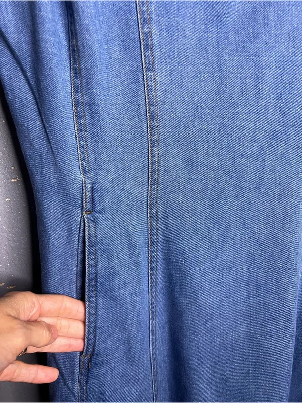 Marine Layer Roan Denim Maxi Dress in size Medium. - Image 9