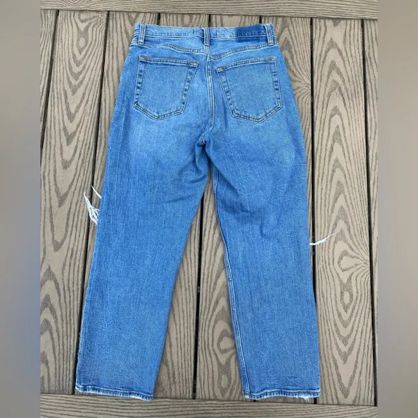 Abercrombie & Fitch the ankle straight ultra high rise size 8 short medium wash - Image 5