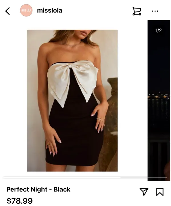 Miss Lola Bow Dress - Image 3