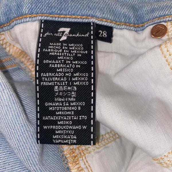 7 For All Mankind High Waist Slim Kick Luxe Vintage Jeans - Image 5
