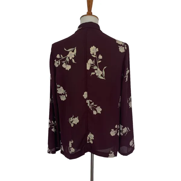 ASTR The Label Womens Kimono Cardigan Large Boho Floral Open Front AT6780C-003 - Image 3