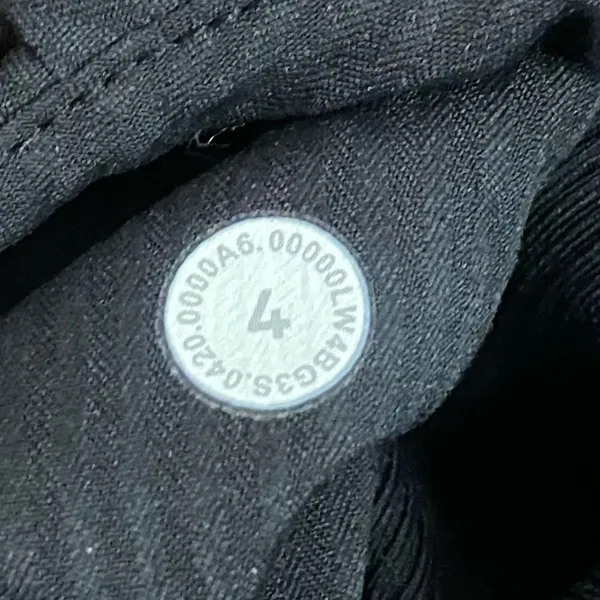 Lululemon Athletica Women’s 4‎ Full Zip Black Hoodie Jacket Ruched Lined - Image 3