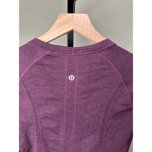 Lululemon Swiftly Tech Long Sleeve Crew Plum Black 4 - Image 4