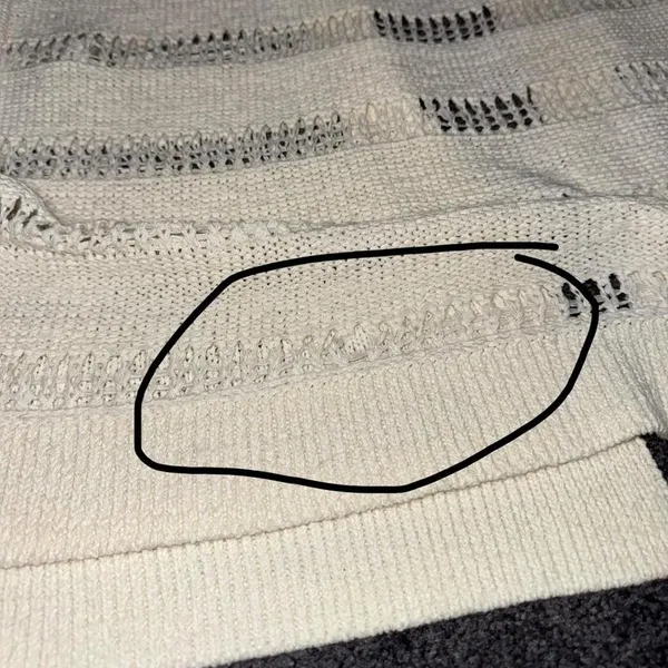 Old Navy Cream Cardigan with Horizontal Loop Knit Texture, size LARGE - Image 8