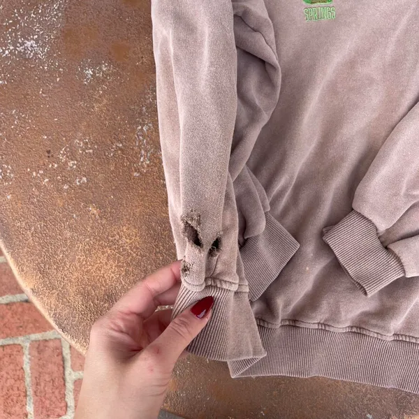 Urban Outfitters Brown Colorado Springs crewneck sweatshirt sz s women’s / has little holes on the left side but they are not very noticeable - Image 6
