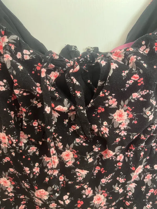 Black Floral Francesca's Dress - Image 2