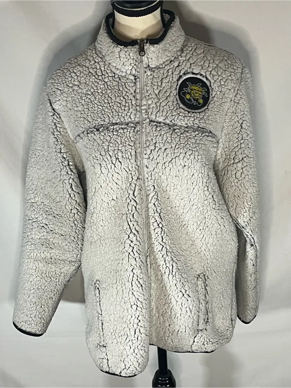 Champion Wichita State University WSU Women’s Full Zip Sherpa Fleece Jacket M - Image 3