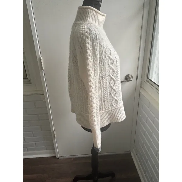 Alex Mill Camil Cabil‎ Wool Alpaca Sweater small luxury minimalist layered cabin - Image 3