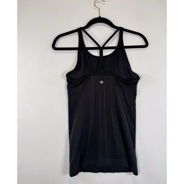 Lululemon Womens Top Gray Swiftly Tech Strappy Tank Stretch Yoga Gym Size 4 - Image 7