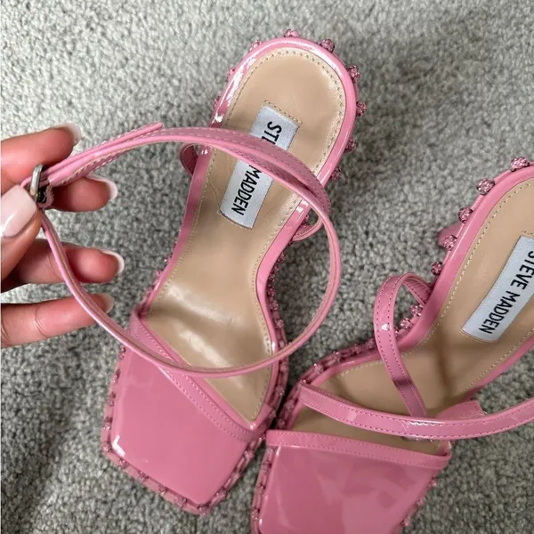 Steve Madden Pink Heeled Sandals - Image 3