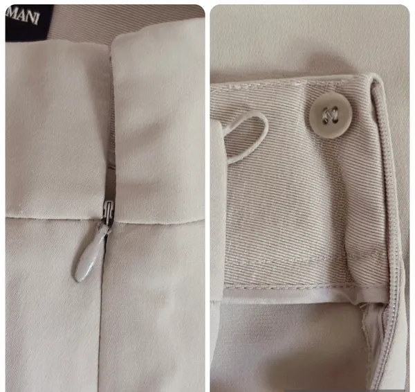 Giorgio Armani Vintage beige wide leg trousers - Image 9