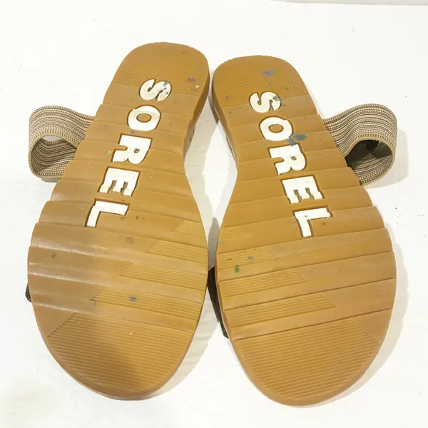 SOREL Size 9 Ella II Colorblock Flat‎ Sandals Slip On Strappy - Image 6