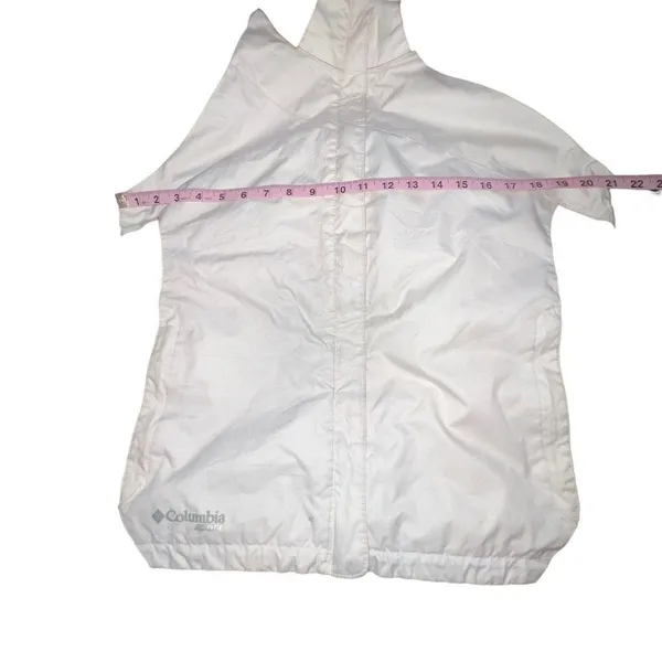 columbia sport‎ women white burgundy red winter ski jacket xl5865 large STAINS - Image 9