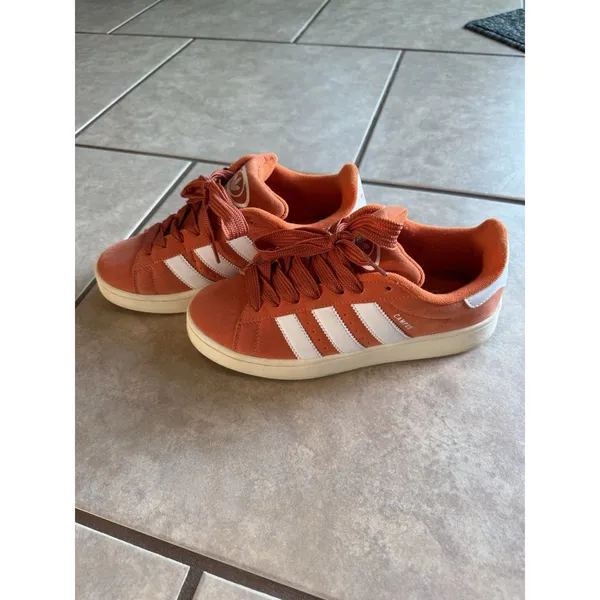 Adidas Campus 00s Amber Tint/Cloud White Suede Low Top Lace-Up Sneaker GY9474 - Image 4