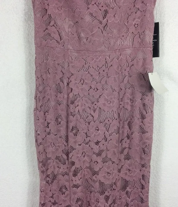 NWT Lulus Swept Up Maeve Pink Lace Off-the-Shoulder Mermaid Maxi Dress Medium - Image 10