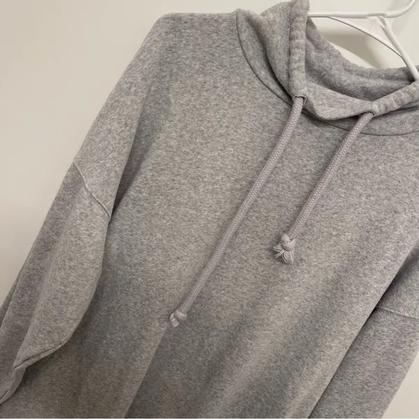 American Eagle Grey Funnel Neck Sweatshirt - Image 2