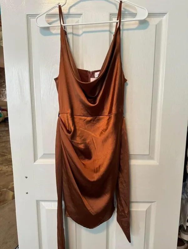 Blu Spero Boutique Brown Formal Dress - Image 4