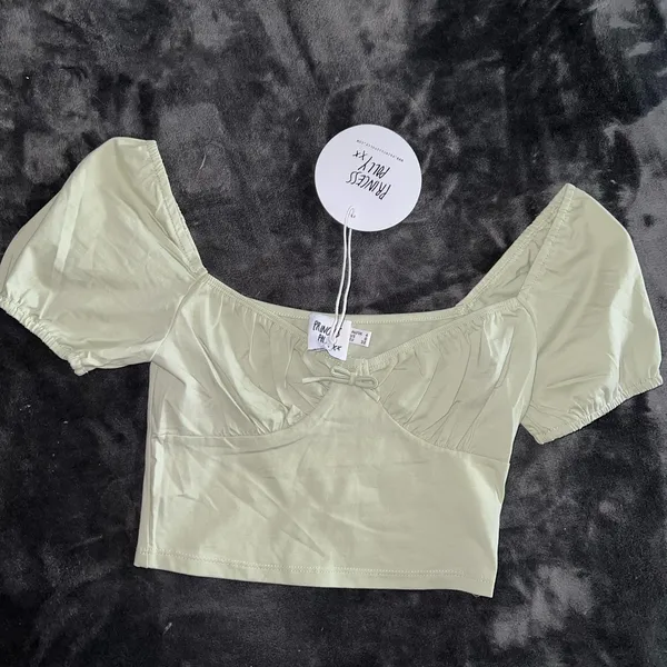 Princess Polly Kendall Crop Top in Sage Size 0 New with tag - Image 14