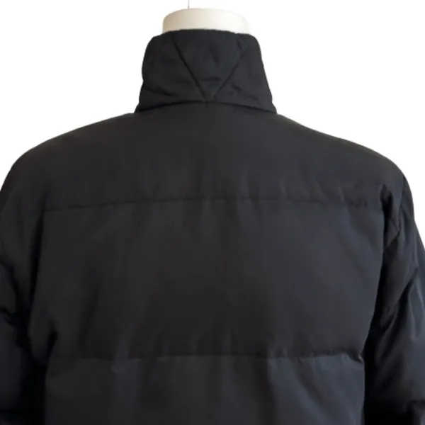 Talbots Puffer Coat Jacket Black Reversible Brown Down Puffer Medium Petite - Image 5
