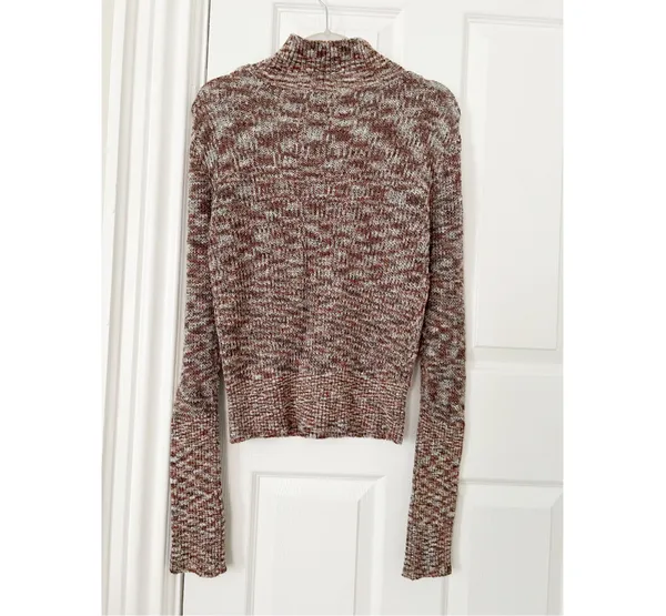 Free People Sweater Knit Mockneck Size L - Image 5