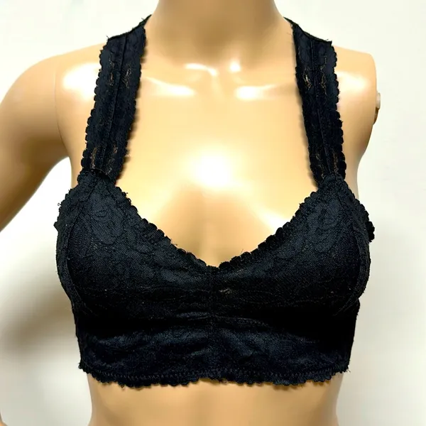 Free People black lace bralette - Image 2