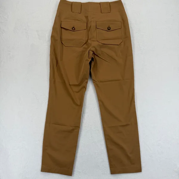 Veronica Beard Size 6 Brown‎ Pants High Rise Straight Leg Utility Pockets READ - Image 11