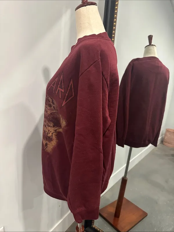 Burgundy Def Leppard Graphic Sweatshirt - Image 3