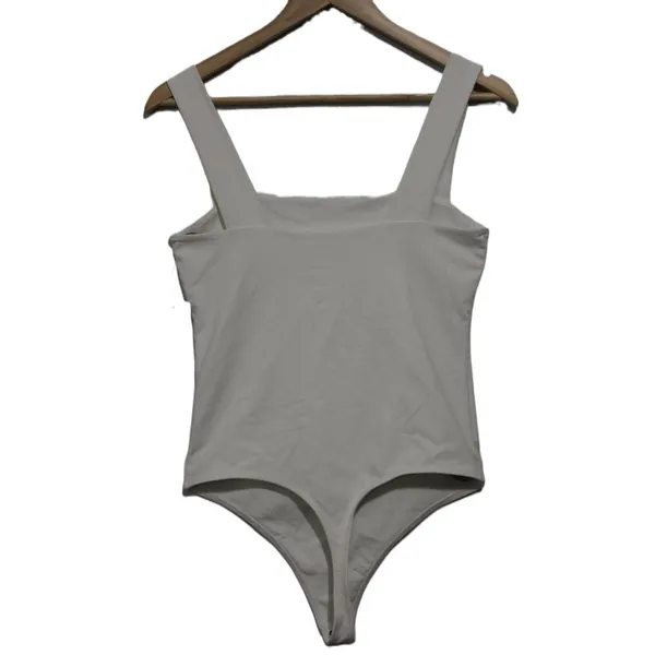 Womens Abercrombie & Fitch Soft A&F White Sleeveless Tank Bodysuit Size Medium M - Image 2