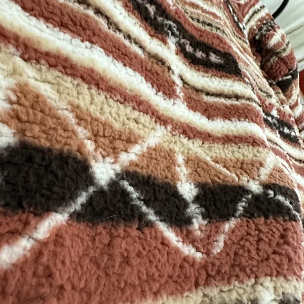 Sabrina Lauren NWOT fleece Midwest print shacket 1X - Image 2