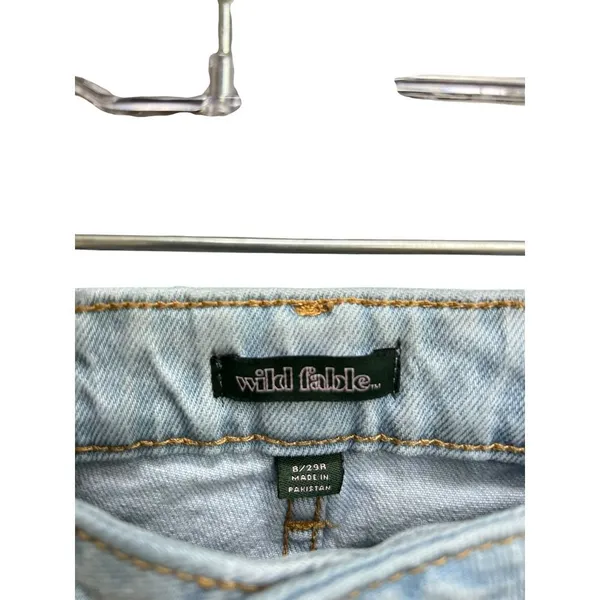 Wild Fable Highest Rise Distressed Baggy Light‎ Wash Jean Size 8/29 - Image 4