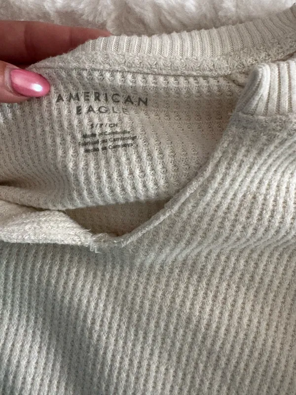 American Eagle Long Sleeve Waffle  - Image 2
